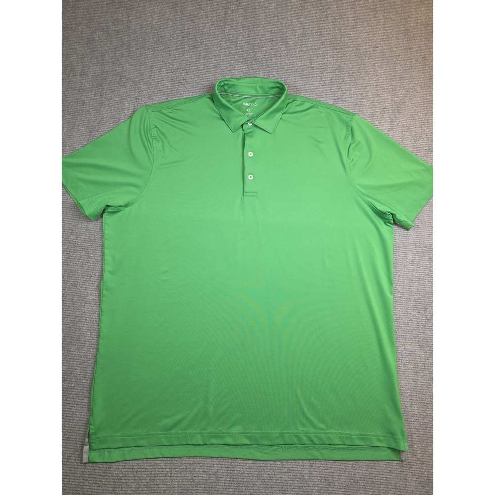 Johnnie O Polo Shirt Mens XL Vibrant Green Performance Golf